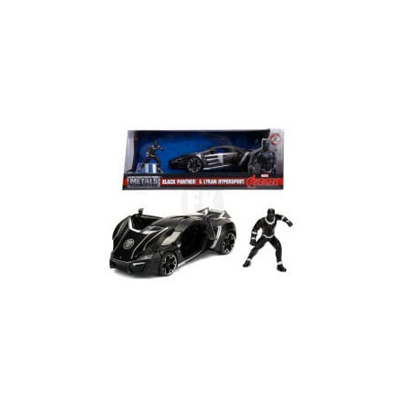 Avengers Diecast Model 1/24 Lykan Hypersport Black Panther